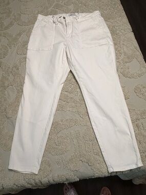 Judy Blue White Womens Casual Chinos